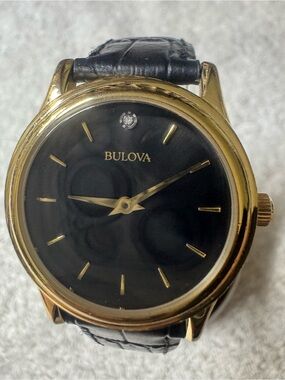 #181 Bulova diamond quartz